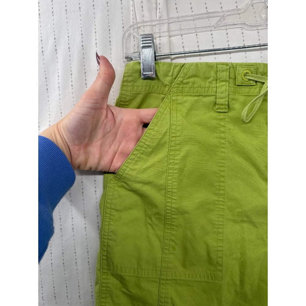 Talbots Womens Shorts Sz 6 Lime Green Stretch Poplin Outdoorsy Beachy Casual - Picture 3 of 11